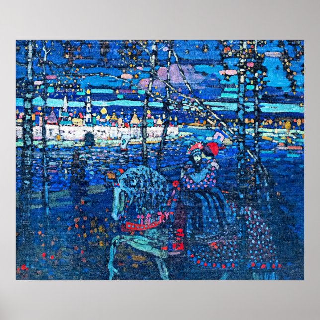 Affiche Kandinsky - Couple à cheval (Devant)