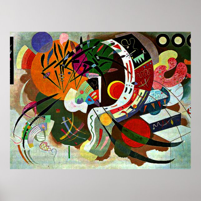 Affiche Kandinsky - Courbe Dominante (Devant)
