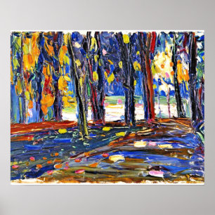 Affiche Kandinsky - Dans le parc de St. Cloud - Automne Ii