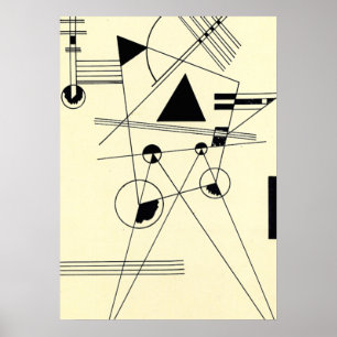 Affiche Kandinsky - Dessin pour Point