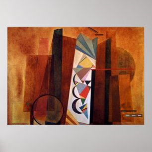Affiche Kandinsky Development in Brown Abstract Artwork