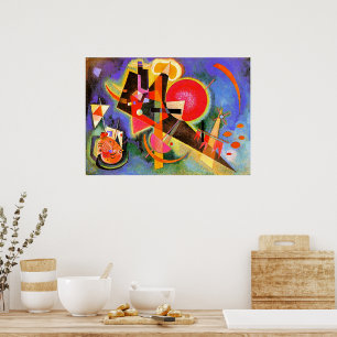 Affiche Kandinsky - En bleu, art abstrait,