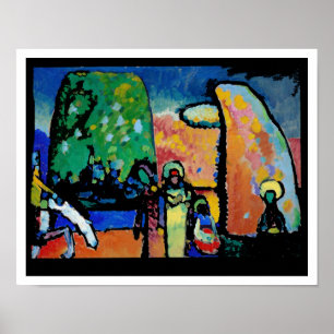 Affiche Kandinsky, Improvisation 2, Beaux-Arts,