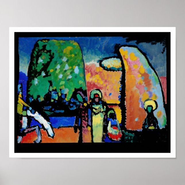 Affiche Kandinsky, Improvisation 2, Beaux-Arts, (Devant)