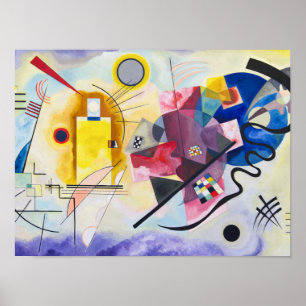 Affiche Kandinsky - jaune-rouge-bleu