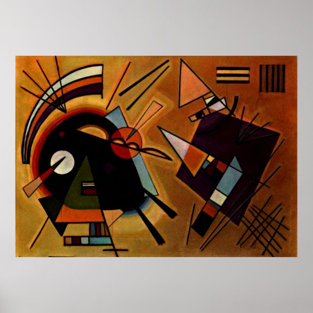 Affiche Kandinsky - Noir et Violet (Devant)