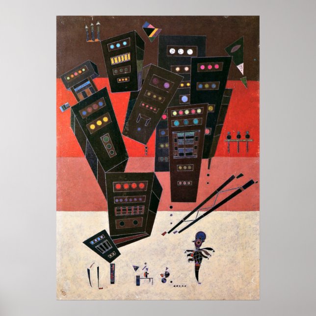 Affiche Kandinsky - Ombres (Devant)