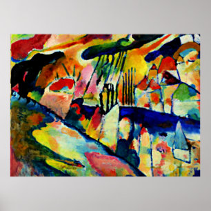 Affiche Kandinsky - Paysage avec pluie