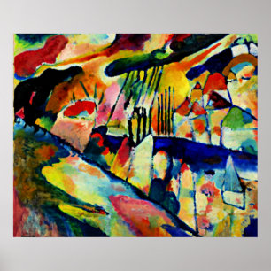 Affiche Kandinsky - Paysage avec pluie