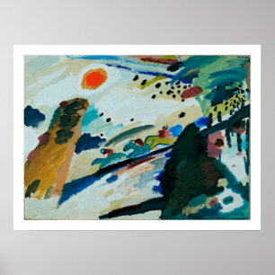 Affiche Kandinsky - Paysage romantique