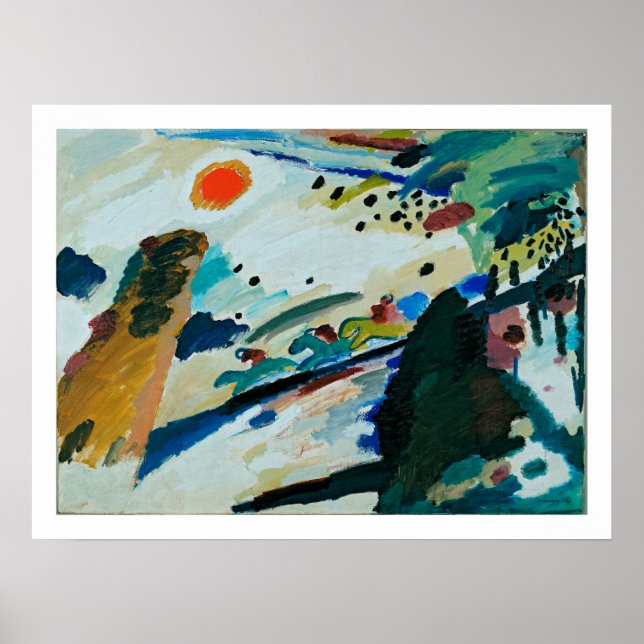 Affiche Kandinsky - Paysage romantique (Devant)