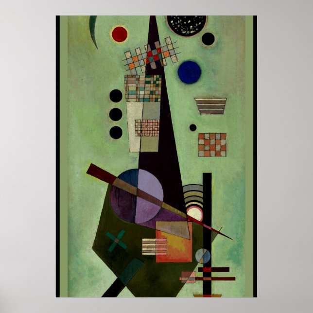 Affiche Kandinsky - Peinture abstraite étendue et populair (Devant)