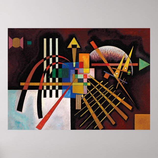 Affiche Kandinsky peinture Abstraite oeuvre classique (Devant)