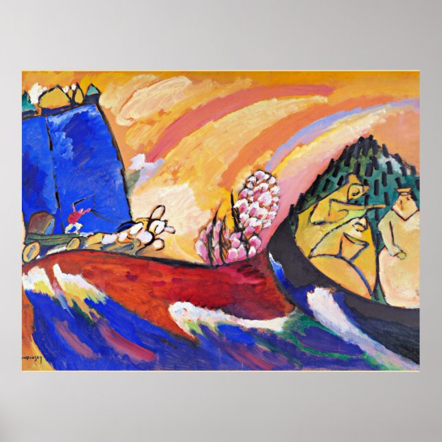 Affiche Kandinsky - Peinture avec Troika (Devant)