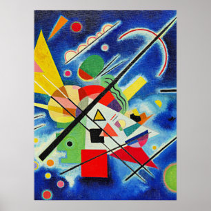 Affiche Kandinsky - Peinture Bleue,