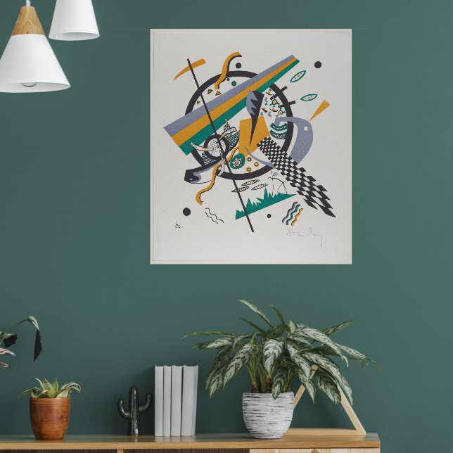 Affiche Kandinsky 'Petits Mondes' 1922 (Salon 1)