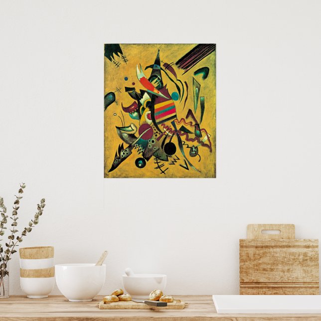 Affiche Kandinsky - Points, art abstrait (Cuisine)