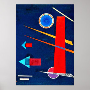 Affiche Kandinsky - Rouge puissant