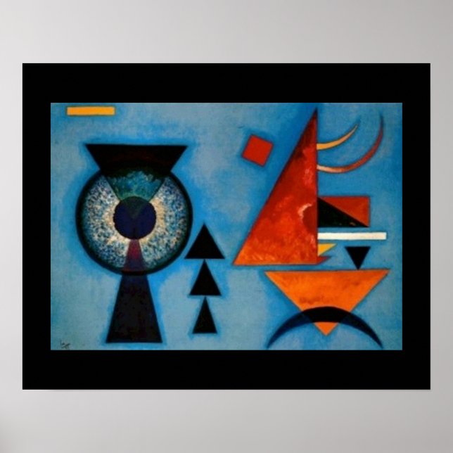 Affiche Kandinsky Soft Hard Abstrait (Devant)