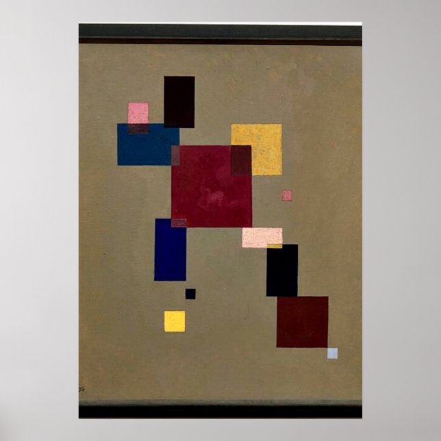 Affiche Kandinsky - Treize Rectangles (Devant)