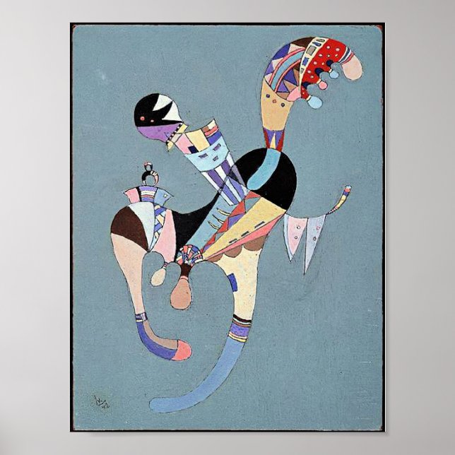 Affiche Kandinsky - Une figure flottante, (Devant)