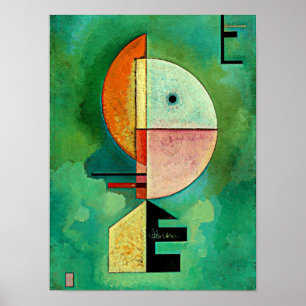 Affiche Kandinsky - Upward, popular abstract painting