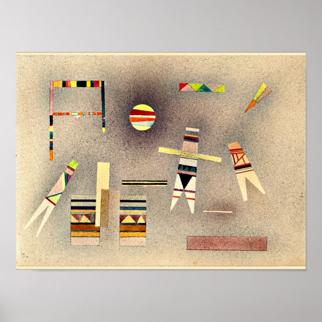 Affiche Kandinsky - Vol, oeuvre abstraite (Devant)