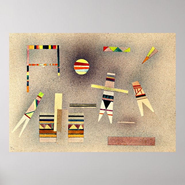 Affiche Kandinsky - Vol, peinture célèbre, (Devant)