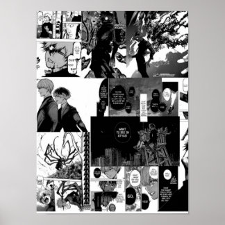 Affiche Kaneki Ken Collage esthétique