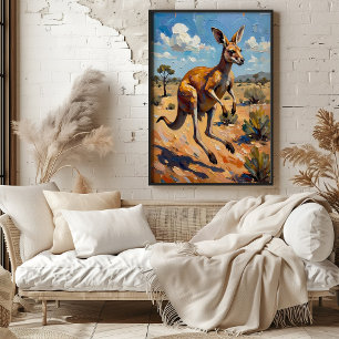 Affiche Kangaroo en mouvement