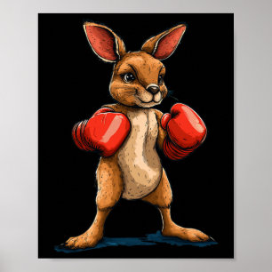 Affiche Kangaroo Pour Une Vibe De Combat Amusante