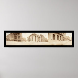 Affiche Kansas City 10th St. Photo 1909