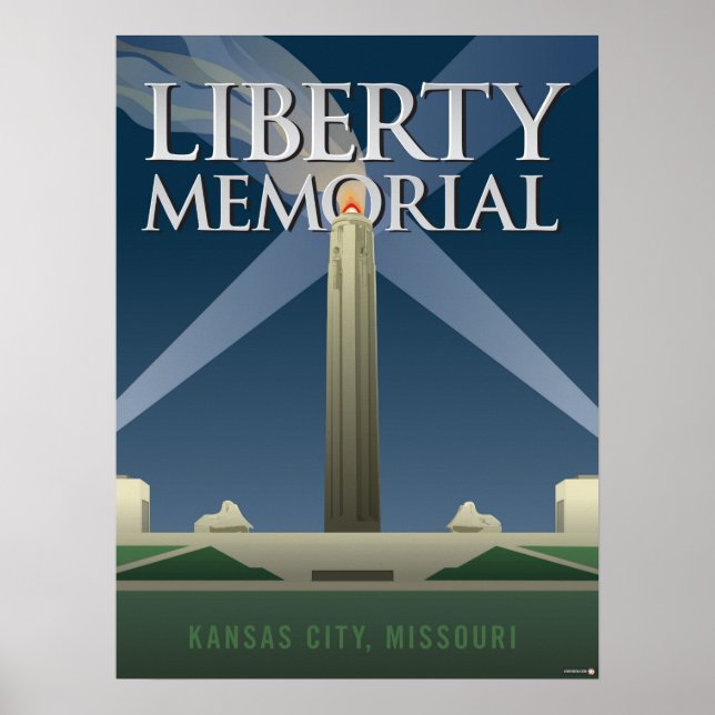 Affiche Kansas City Points de repère : Mémorial de la Libe (Devant)