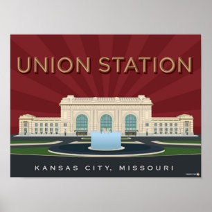 Affiche Kansas City Points de repère : Union Station - 16