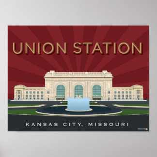 Affiche Kansas City Points de repère : Union Station - 16 