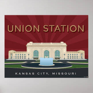 Affiche Kansas City Points de repère : Union Station - 24