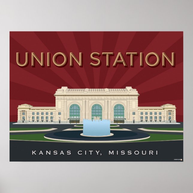 Affiche Kansas City Points de repère : Union Station - 24  (Devant)
