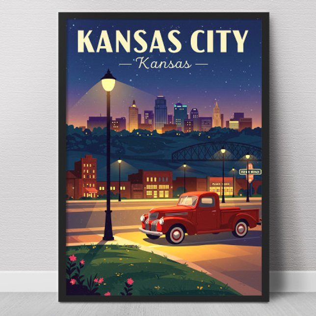 Affiche Kansas City vintage (Créateur téléchargé)