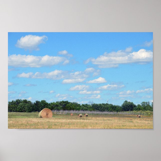 Affiche Kansas Hay Bales (Devant)