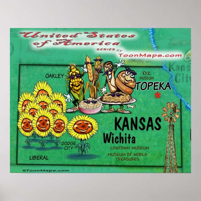 Affiche Kansas USA (Devant)