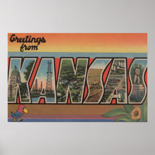 Affiche KansasGrandes lettres ScènesKansas