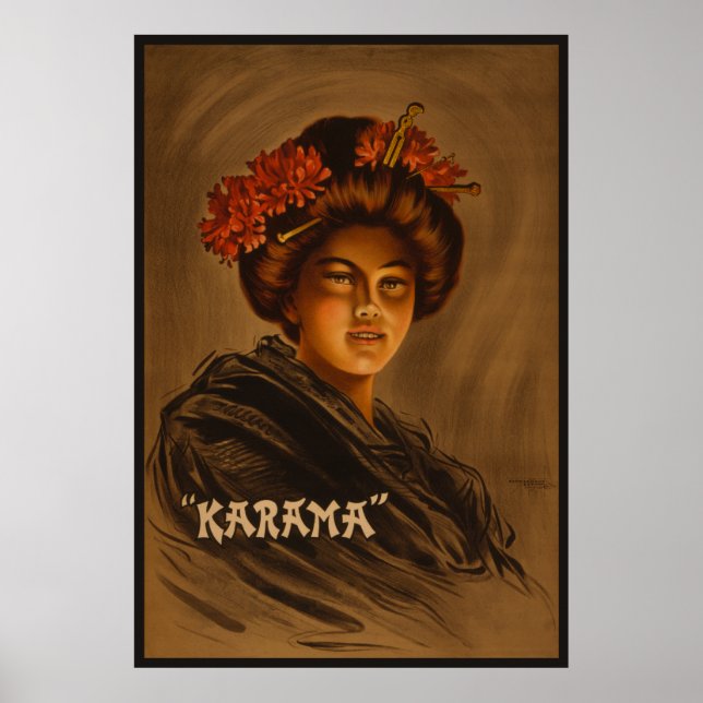 Affiche Karama : Romance Japonais Actrice Geisha (Devant)