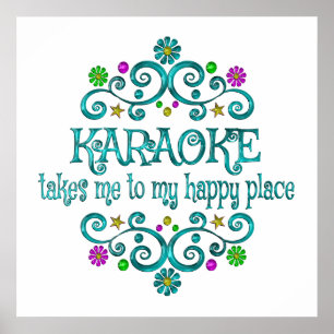 Affiche Karaoke Happy Place