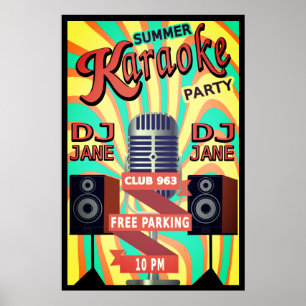 Affiche Karaoke Night