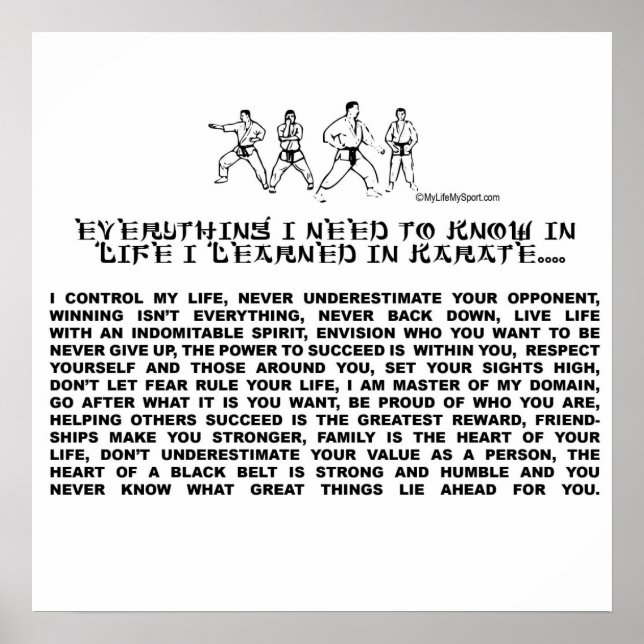 AFFICHE KARATE (Devant)