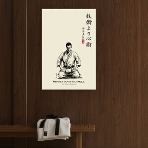 Affiche Karate 5e Précepte - Mentalité avant Technique
