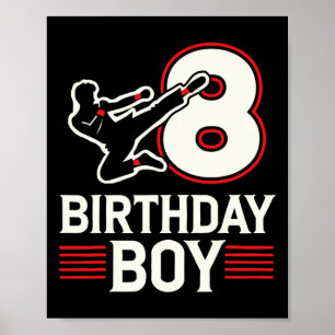 Affiche Karate 8 Birthday Boy
