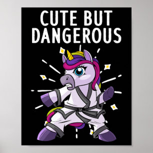 Affiche Karate Art Cute Pour Femmes Fille Ceinture Noire M