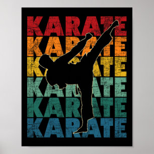 Affiche Karate - Artiste martiale Karateka Comt Self Defen