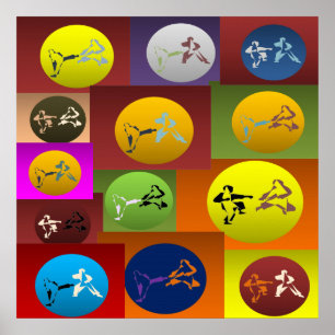 affiche karate arts martiaux